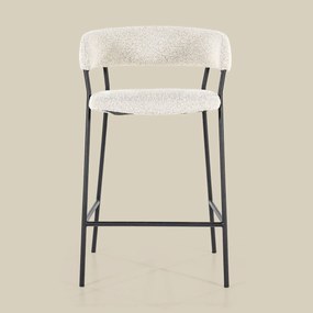 Barkruk Beige Boucle Stof