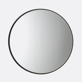 Zwarte ronde spiegel Ø120 cm, Alaria
