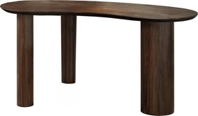 Wandtafel/bureau Sun van teakhout