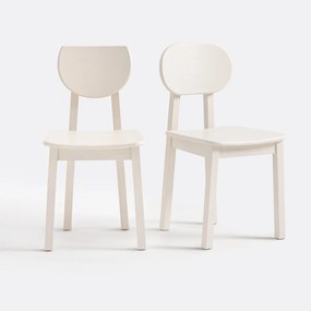 Set van 2 stoelen in essenhout , Tribal
