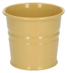 Bloempot, zink, zandkleur,Ø 7 cm