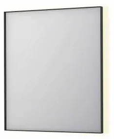 INK SP32 spiegel - 70x4x80cm rechthoek in stalen kader incl indir LED - verwarming - color changing - dimbaar en schakelaar - mat zwart 8410030