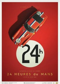 Kunstdruk Ferrari 250 GTO - Red - 24h Le Mans - 1962 - Collector's Edition, Automobilist