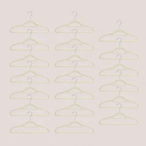 Set van 20 kledinghangers Palou Geel – Citroen - Sklum