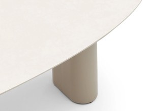 Dining Tuintafel  240 x 120 cm Aluminium/Ceramic stone Taupe Weave