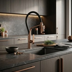 Keukenkraan Rea Castor Copper Brush