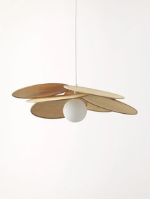 Hanglamp Milani met decoratie uit natuurlijke vezels