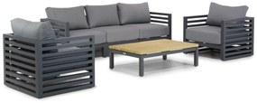 Stoel en Bank Loungeset 5 personen Aluminium Grijs  Santika Furniture Santika Jaya