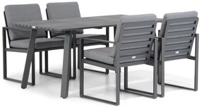 Tuinset 4 personen 170 cm Aluminium Grijs Santika Furniture Santika