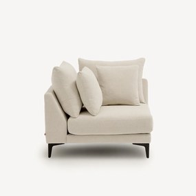 Hoekbank van gevlochten polyester, MODERNISTE, ontwerp Emmanuel Gallina