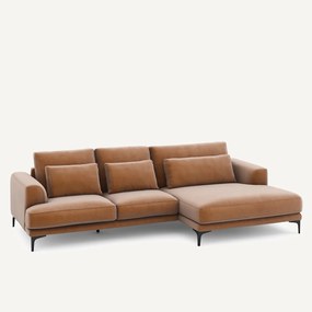 XL hoekbank rechts in fluweel, MARSILE