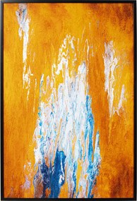Groot Schilderij Abstract Oranje 180 Cm