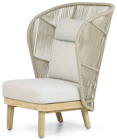 Tuinstoel Eucalyptus hout Naturel teak Coco Napoli