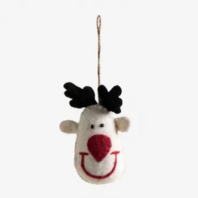 Pack Van 4 Kerstversieringen Maraly Wit - Sklum