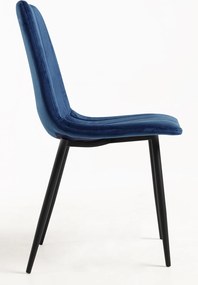 Set 4 Liny Fluwelen Stoelen