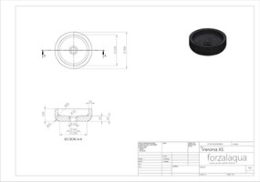 Forzalaqua Verona waskom 30cm travertin