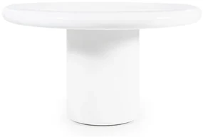 By-Boo Frost Ronde Eettafel Wit Magnesium - 130 X 130cm.