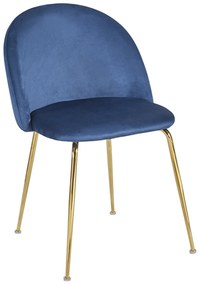 Gouden Dalnia Stoel Fluweel