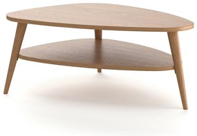 Vintage salontafel met dubbel tafelblad, Quilda