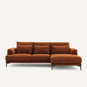 Linkse hoekbank fluweel, Marsile