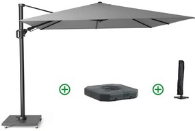 Platinum Challenger zweefparasol 3x3m T2 premium (incl. voet + hoes) manhattan