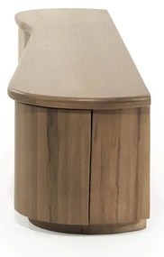 Eleonora Josh Eiken Tv-meubel Organische Vorm 240 Cm Bruin - 240x42x43cm.