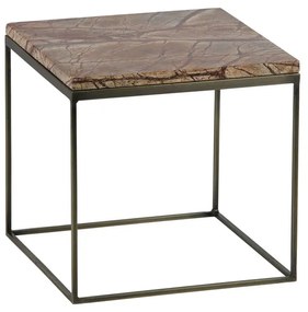 BePureHome Mellow Bijzettafels Marmer Antique Brass - 40 X 40cm.