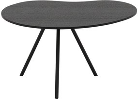 Goossens Salontafel Saya organisch, hout eiken zwart, modern design, 79 x 36 x 61 cm
