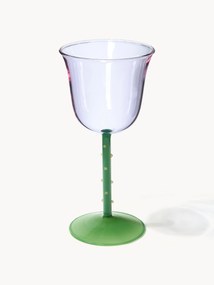 Handgemaakte wijnglazen Dot van borosilicaatglas, 2 stuks