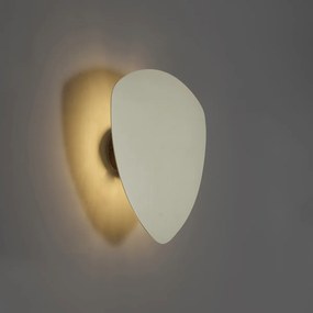 Design wandlamp beige organisch 32cm 2-lichts - Pulley