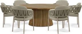 Tuinset 6 personen  Rope Zand/Beige 4 Seasons Outdoor Calma/Fungo