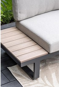 Garden Impressions Diego loungeset 5-delig - donker grijs - valley sand