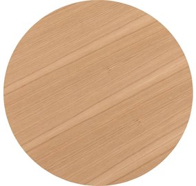 Goossens Salontafel Bo rond, hout eiken blank, modern design, 80 x 31 x 80 cm