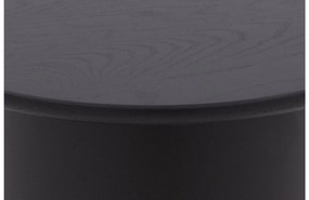 Goossens Excellent Salontafel Uniek rond, hout eiken zwart, elegant chic, 50 x 44 x 50 cm