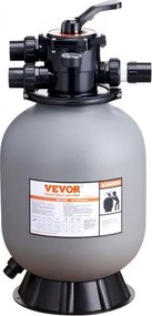 VEVOR Zandfiltersysteem 132 L/min Debiet Filtersysteem 406,4 mm Zandfilter 38 mm Inlaat/Uitlaatdiameter Filtertank HDPE Materiaal 7-weg Meerwegklep 400x400x820mm