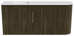 Mondiaz Joya 90cm toiletmeubel ronding rechts shadow met wastafel faye links 1 kraangat talc
