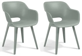 Allibert Tuinstoelen 2 st Akola vintagegroen