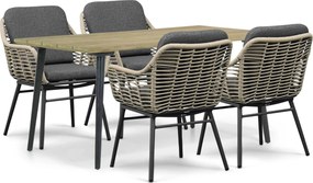 Tuinset 4 personen 180 cm Rope Grijs Coco Antoni/Montana