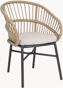 Stapelbare tuinstoelen Odivelas met armleuning, 2-delig