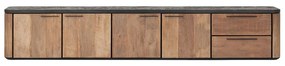 DTP Home Soho Hangend Tv-meubel Teak En Mortex 230 Cm - 230x40x42cm.