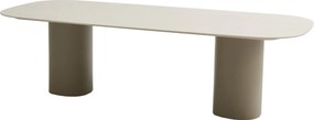 Taste by 4 Seasons Bosco low dining tuintafel met keramisch blad Oyster 240 x 105 cm Tuintafel   beige weerbestendig