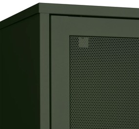 Hoge Kast Groen Metaal - 90x40x180cm.