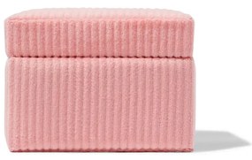 HEMA Sieradendoos Rib Roze 10.8x10.8x7.8