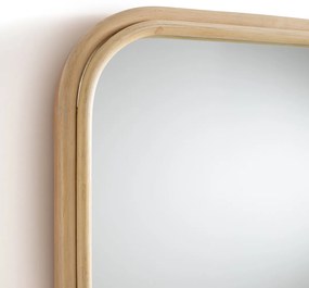 Rechthoekige spiegel in rotan 51x160 cm, Nogu