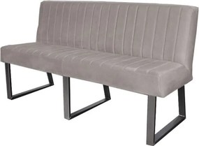 Eetkamerbank - Hengelo - stof Element lichtgrijs 04 - 220 cm