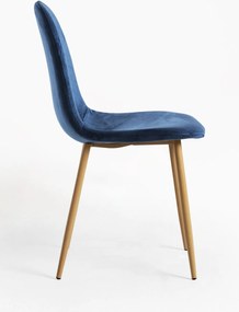 Set 4 Teok Fluwelen Stoelen