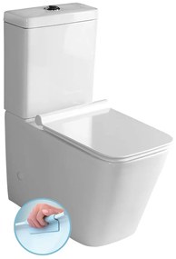 Sapho Porto randloos staand toilet met softclose zitting wit