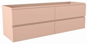 Mondiaz HAY wastafelonderkast - 150x45x50cm - 4 lades - uitsparing links - softclose - Rosee M45163Rosee