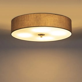 Landelijke plafondlamp grijs 50 cm - Drum