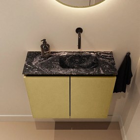 Mondiaz Ture DLux toiletmeubel 60cm oro met wastafel lava rechts zonder kraangat